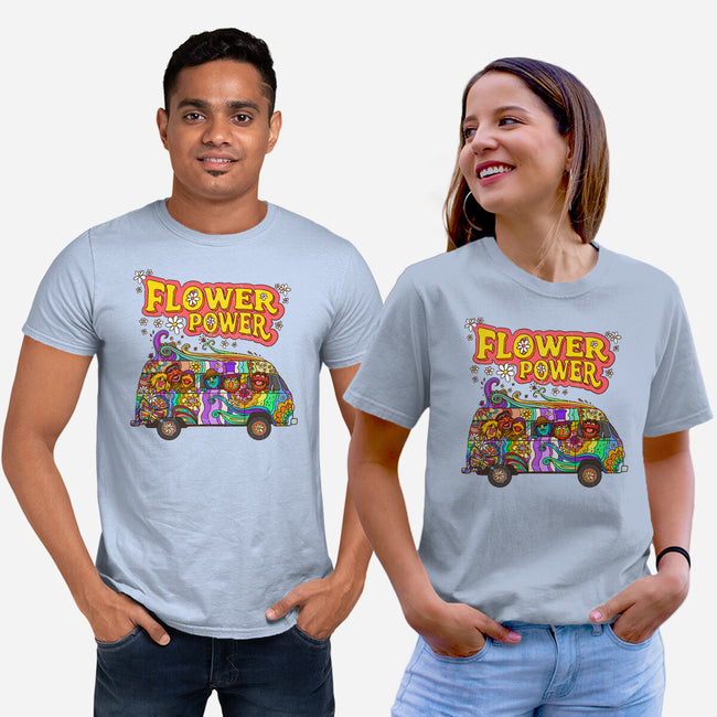 Flower Power Bus-Unisex-Basic-Tee-drbutler