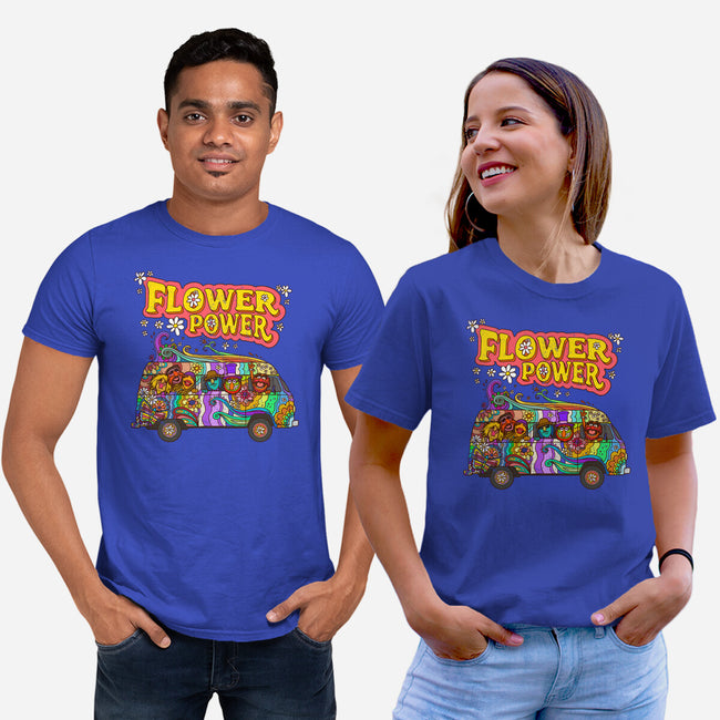 Flower Power Bus-Unisex-Basic-Tee-drbutler