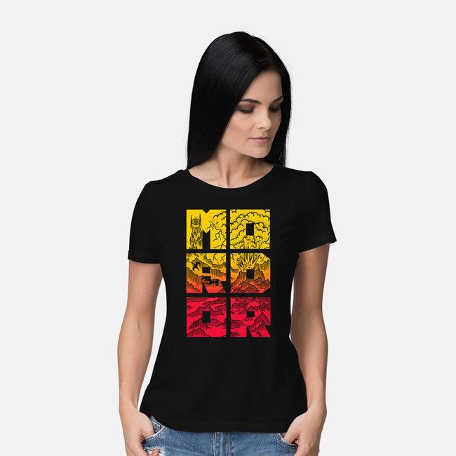 MORDOR-Womens-Basic-Tee-Aarons Art Room