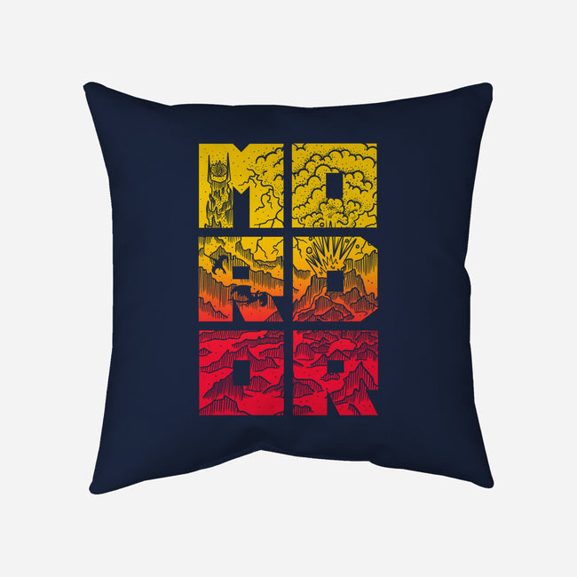 MORDOR-None-Removable Cover-Throw Pillow-Aarons Art Room