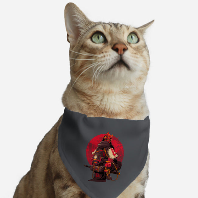 Red Kitsune Samurai-Cat-Adjustable-Pet Collar-Bruno Mota