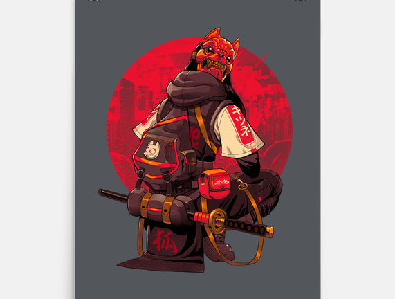 Red Kitsune Samurai