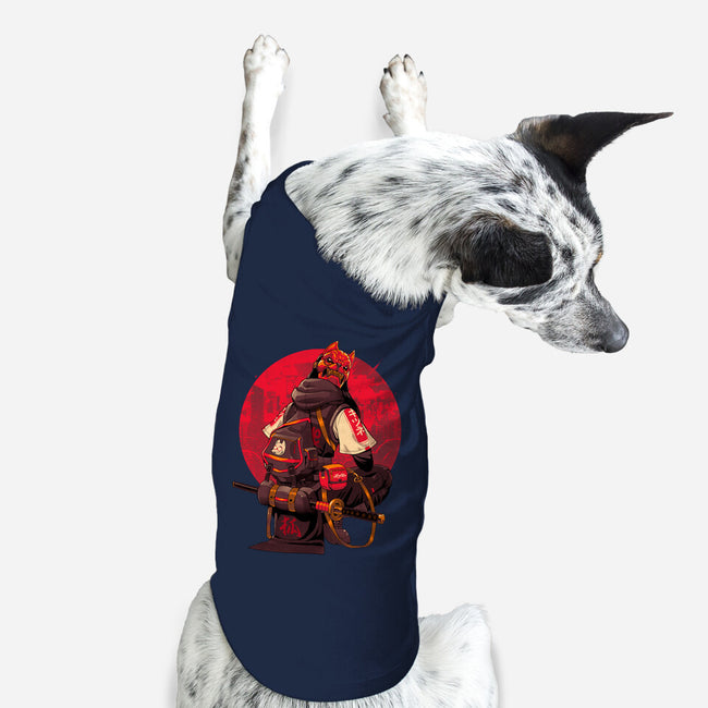 Red Kitsune Samurai-Dog-Basic-Pet Tank-Bruno Mota