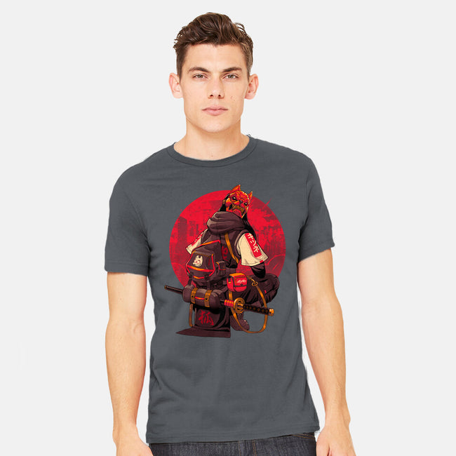 Red Kitsune Samurai-Mens-Heavyweight-Tee-Bruno Mota