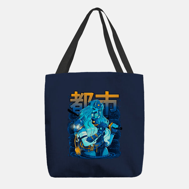 Water Urban Samurai-None-Basic Tote-Bag-Bruno Mota