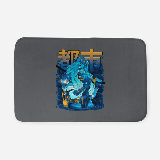 Water Urban Samurai-None-Memory Foam-Bath Mat-Bruno Mota