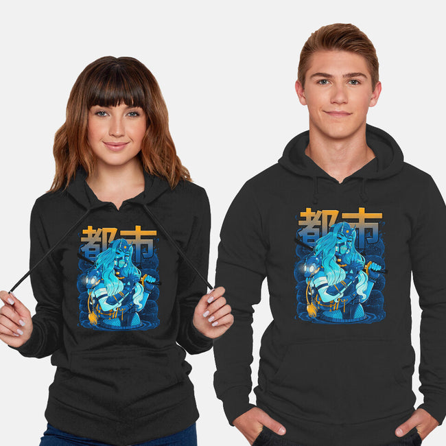 Water Urban Samurai-Unisex-Pullover-Sweatshirt-Bruno Mota