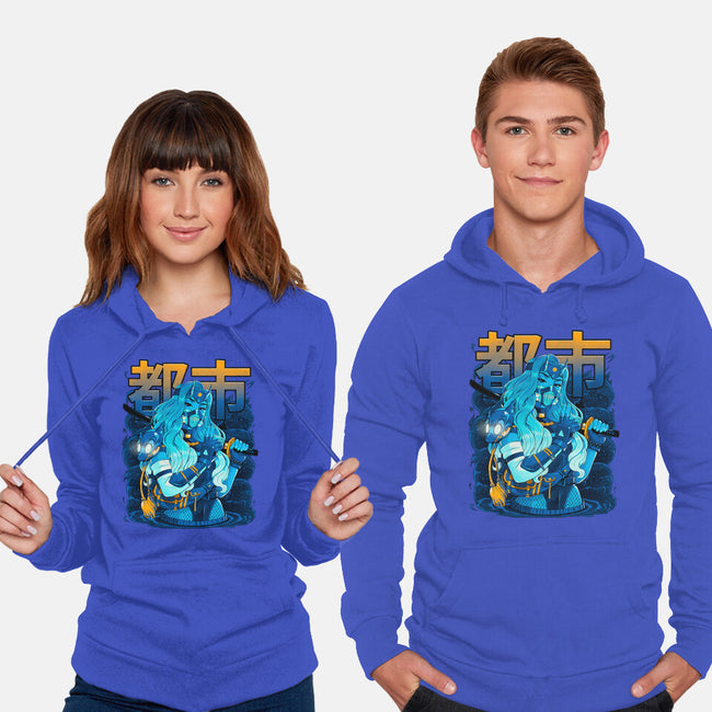 Water Urban Samurai-Unisex-Pullover-Sweatshirt-Bruno Mota