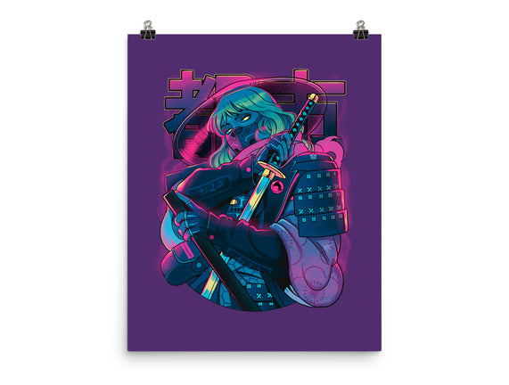 Cyber Neon Samurai