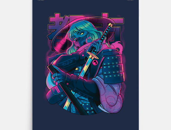 Cyber Neon Samurai