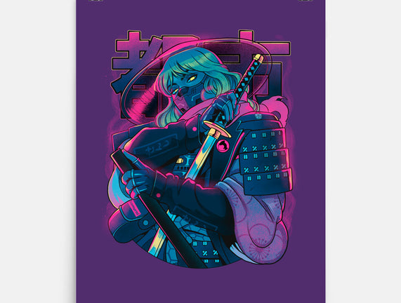 Cyber Neon Samurai