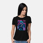 Cyber Neon Samurai-Womens-Basic-Tee-Bruno Mota