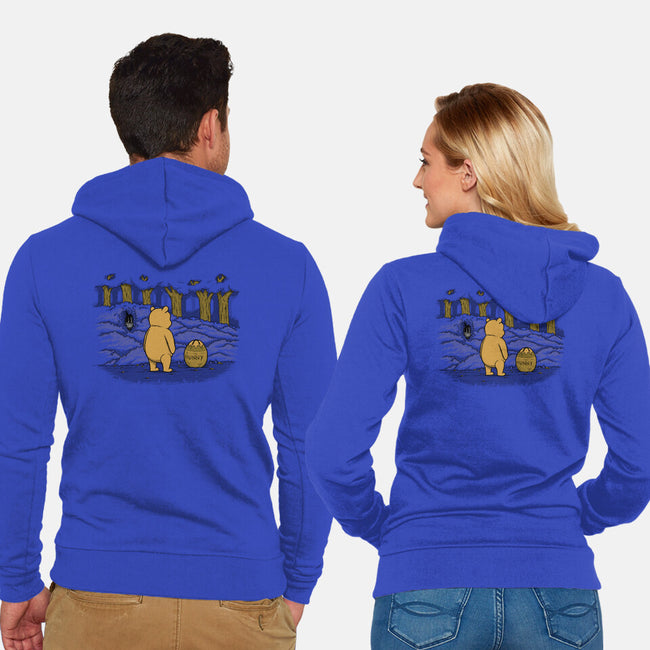 Bear Trap-Unisex-Zip-Up-Sweatshirt-pigboom