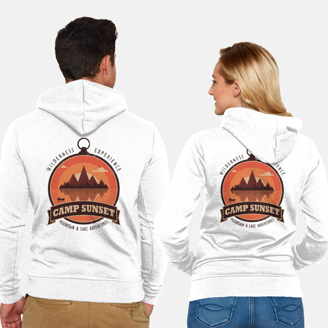 Camp Sunset-Unisex-Zip-Up-Sweatshirt-sachpica