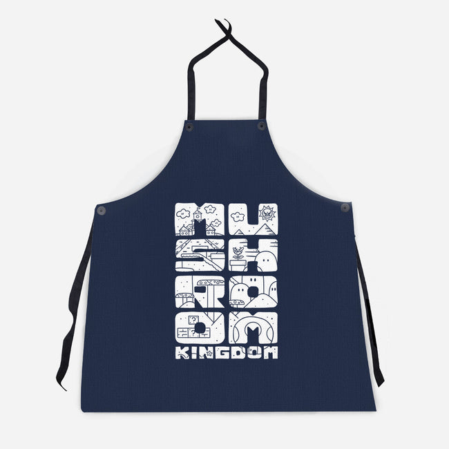 A Mushroom Kingdom-Unisex-Kitchen-Apron-Aarons Art Room