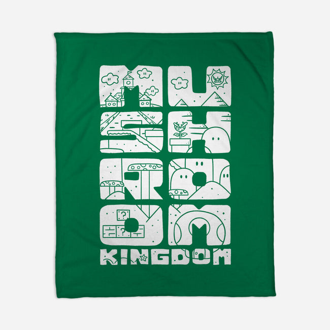 A Mushroom Kingdom-None-Fleece-Blanket-Aarons Art Room