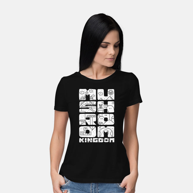 A Mushroom Kingdom-Womens-Basic-Tee-Aarons Art Room