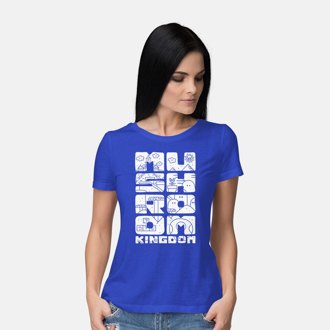 A Mushroom Kingdom-Womens-Basic-Tee-Aarons Art Room