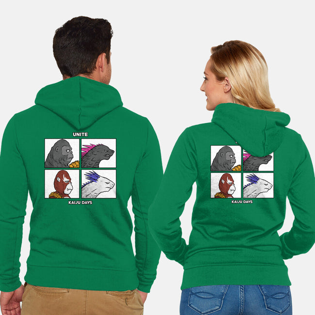 Kaiju Days-Unisex-Zip-Up-Sweatshirt-spoilerinc