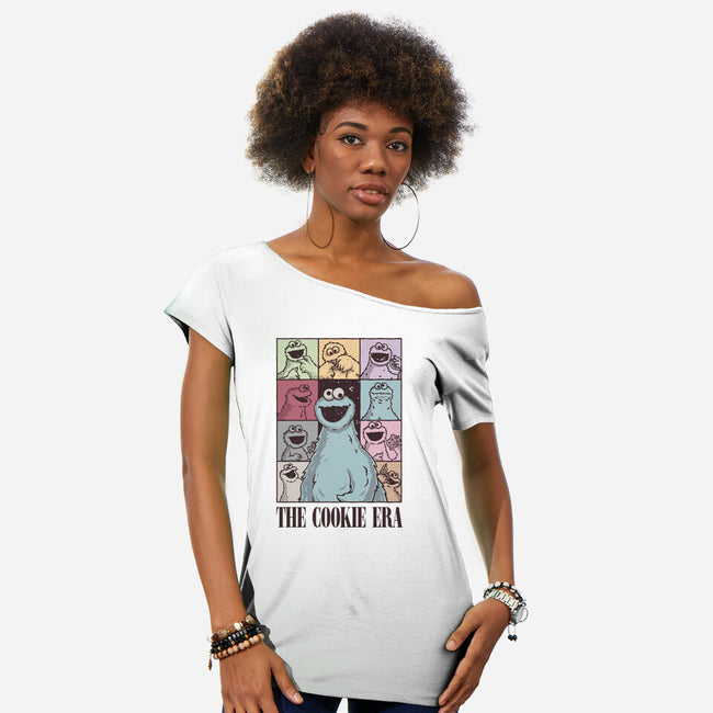 The Cookie Era-Womens-Off Shoulder-Tee-retrodivision