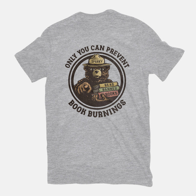 Only You Can Prevent Book Burnings-Mens-Heavyweight-Tee-kg07