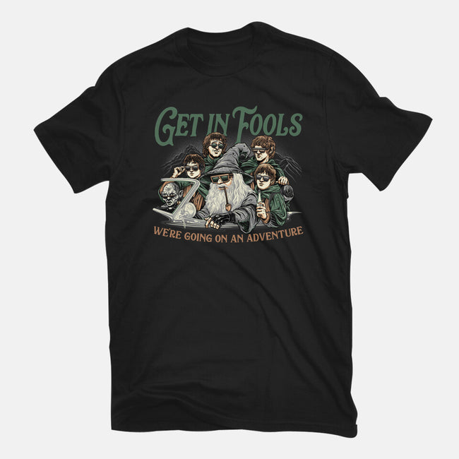 Get In Fools-Womens-Basic-Tee-momma_gorilla