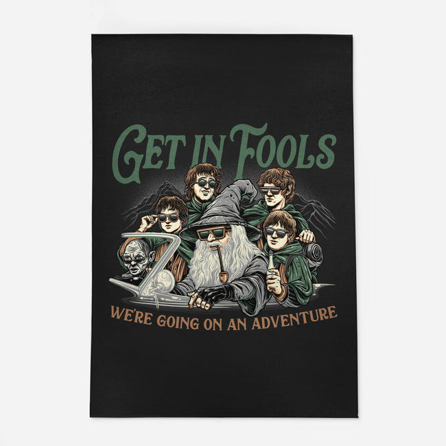 Get In Fools-None-Outdoor-Rug-momma_gorilla