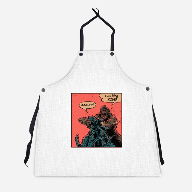 King Of Skull Island-Unisex-Kitchen-Apron-Gleydson Barboza