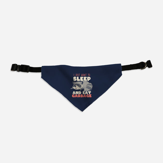 I Just Want To Sleep And Eat Garbage-Cat-Adjustable-Pet Collar-koalastudio