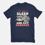 I Just Want To Sleep And Eat Garbage-Womens-Basic-Tee-koalastudio