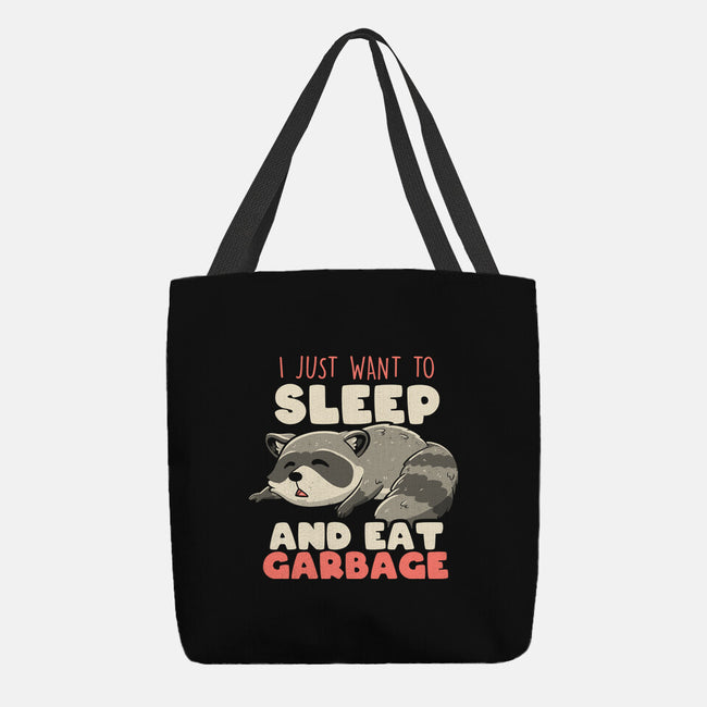 I Just Want To Sleep And Eat Garbage-None-Basic Tote-Bag-koalastudio