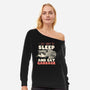 I Just Want To Sleep And Eat Garbage-Womens-Off Shoulder-Sweatshirt-koalastudio