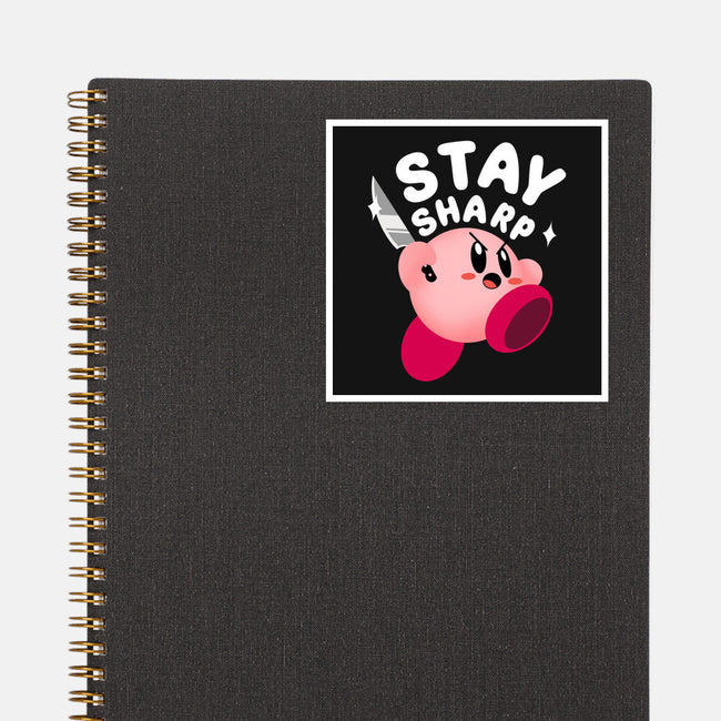 Kirby Stay Sharp-None-Glossy-Sticker-Tri haryadi