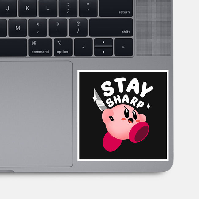 Kirby Stay Sharp-None-Glossy-Sticker-Tri haryadi