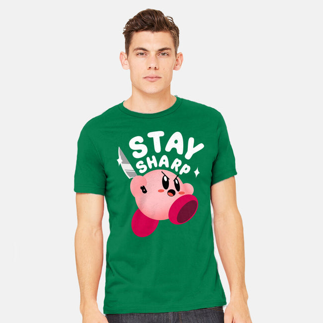 Kirby Stay Sharp-Mens-Heavyweight-Tee-Tri haryadi