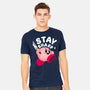 Kirby Stay Sharp-Mens-Heavyweight-Tee-Tri haryadi