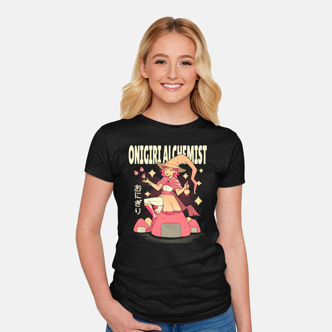 Onigiri Alchemist-Womens-Fitted-Tee-FunkVampire