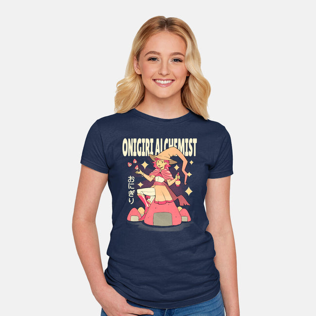 Onigiri Alchemist-Womens-Fitted-Tee-FunkVampire