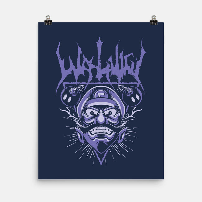 Waluigi Metal-None-Matte-Poster-arace