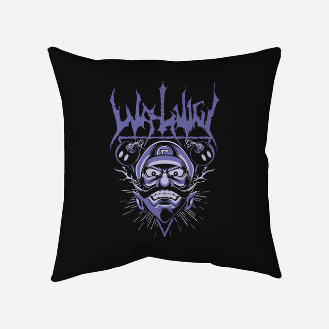 Waluigi Metal-None-Removable Cover-Throw Pillow-arace