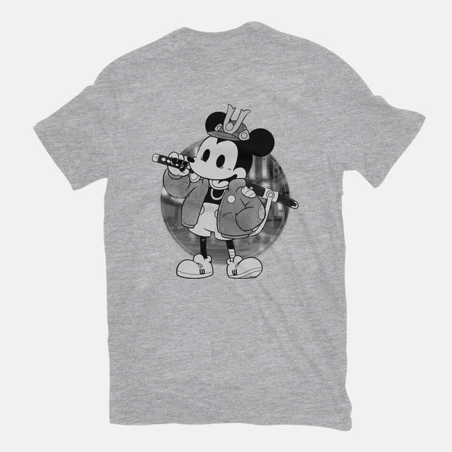 Cyber Samurai Mouse-Mens-Heavyweight-Tee-Bruno Mota