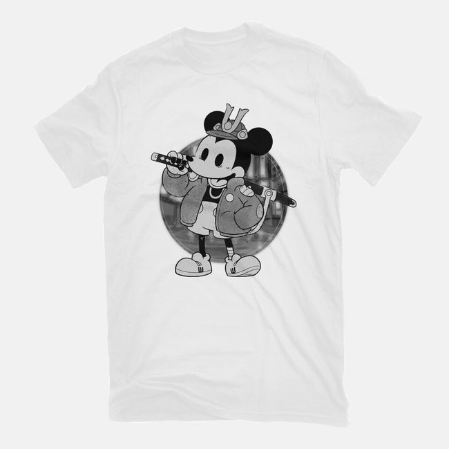 Cyber Samurai Mouse-Unisex-Basic-Tee-Bruno Mota