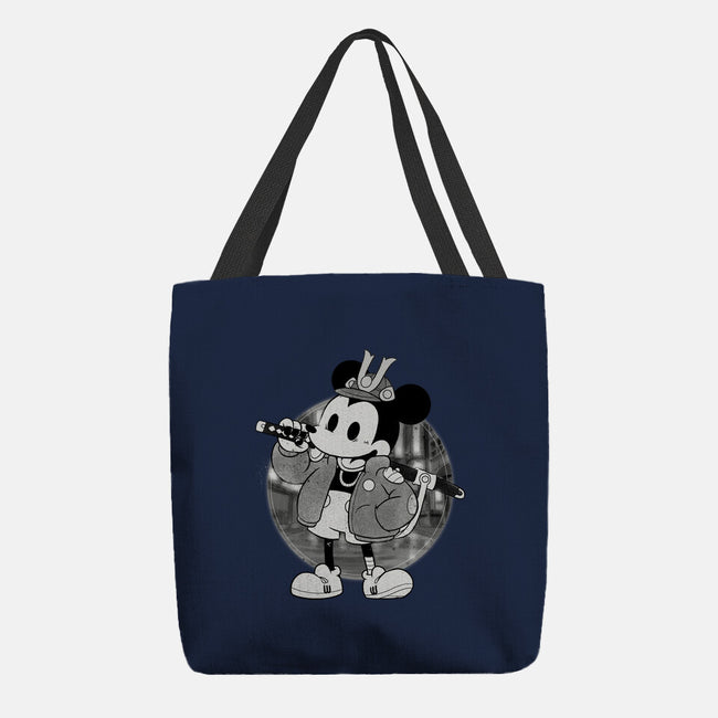 Cyber Samurai Mouse-None-Basic Tote-Bag-Bruno Mota