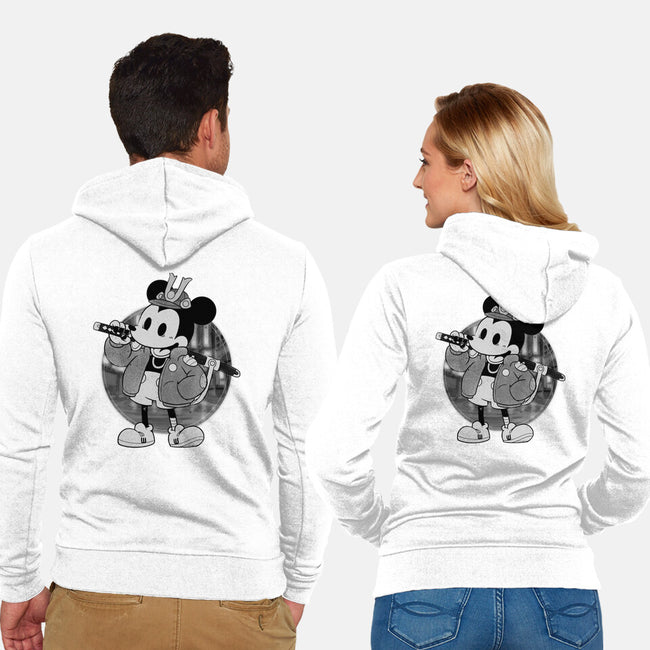 Cyber Samurai Mouse-Unisex-Zip-Up-Sweatshirt-Bruno Mota