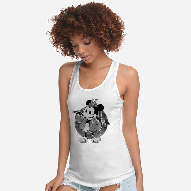 Cyber Samurai Mouse-Womens-Racerback-Tank-Bruno Mota