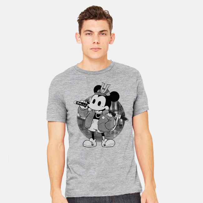 Cyber Samurai Mouse-Mens-Heavyweight-Tee-Bruno Mota