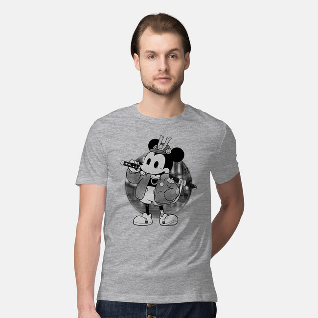 Cyber Samurai Mouse-Mens-Premium-Tee-Bruno Mota