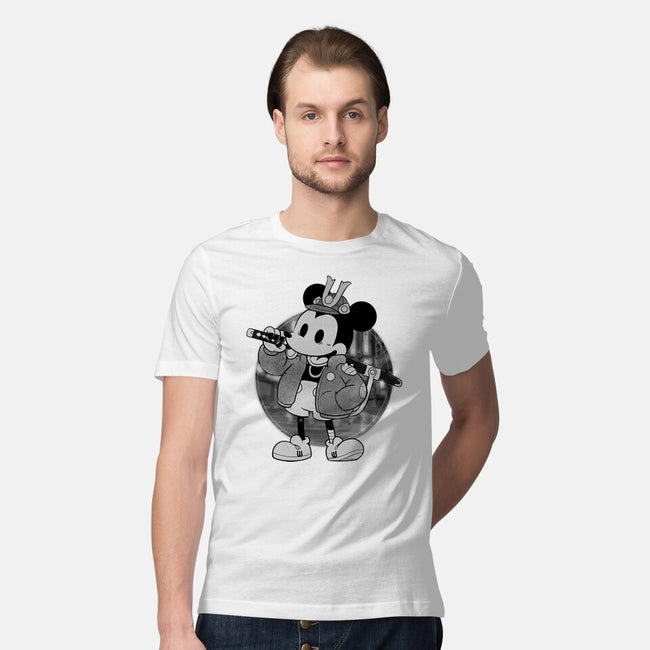 Cyber Samurai Mouse-Mens-Premium-Tee-Bruno Mota