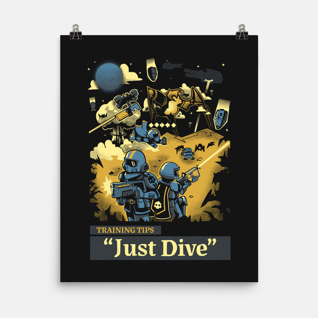 Training Tip Just Dive-None-Matte-Poster-Heyra Vieira