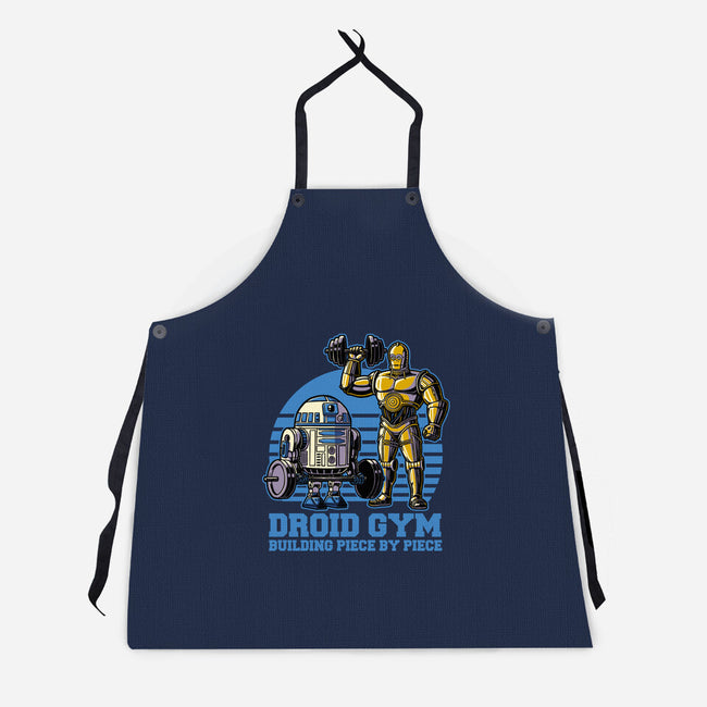 Android Space Gym-Unisex-Kitchen-Apron-Studio Mootant